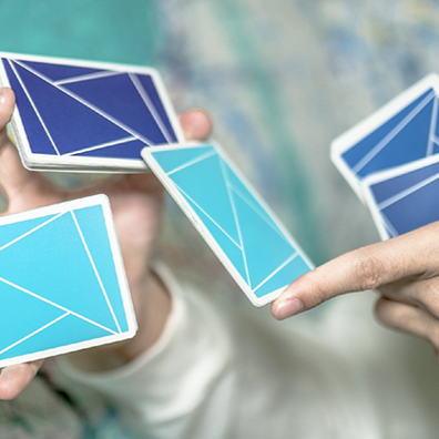 Flexible Gradients Blue Playing Cards by TCC